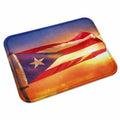 3-teiliges Badteppich-Set mit Puerto Rico-Flagge, rutschfest, atmungsaktiv, für Badezimmer und WC