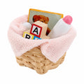 Mini-Badezimmer-Accessoires für Puppenhäuser: Wäschekorb & Möbelset