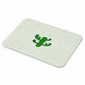 3-teiliges rutschfestes Badteppich-Set mit Streifenmuster - U-förmiger WC-Vorleger, Duschmatte & Toilette-Abdeckung