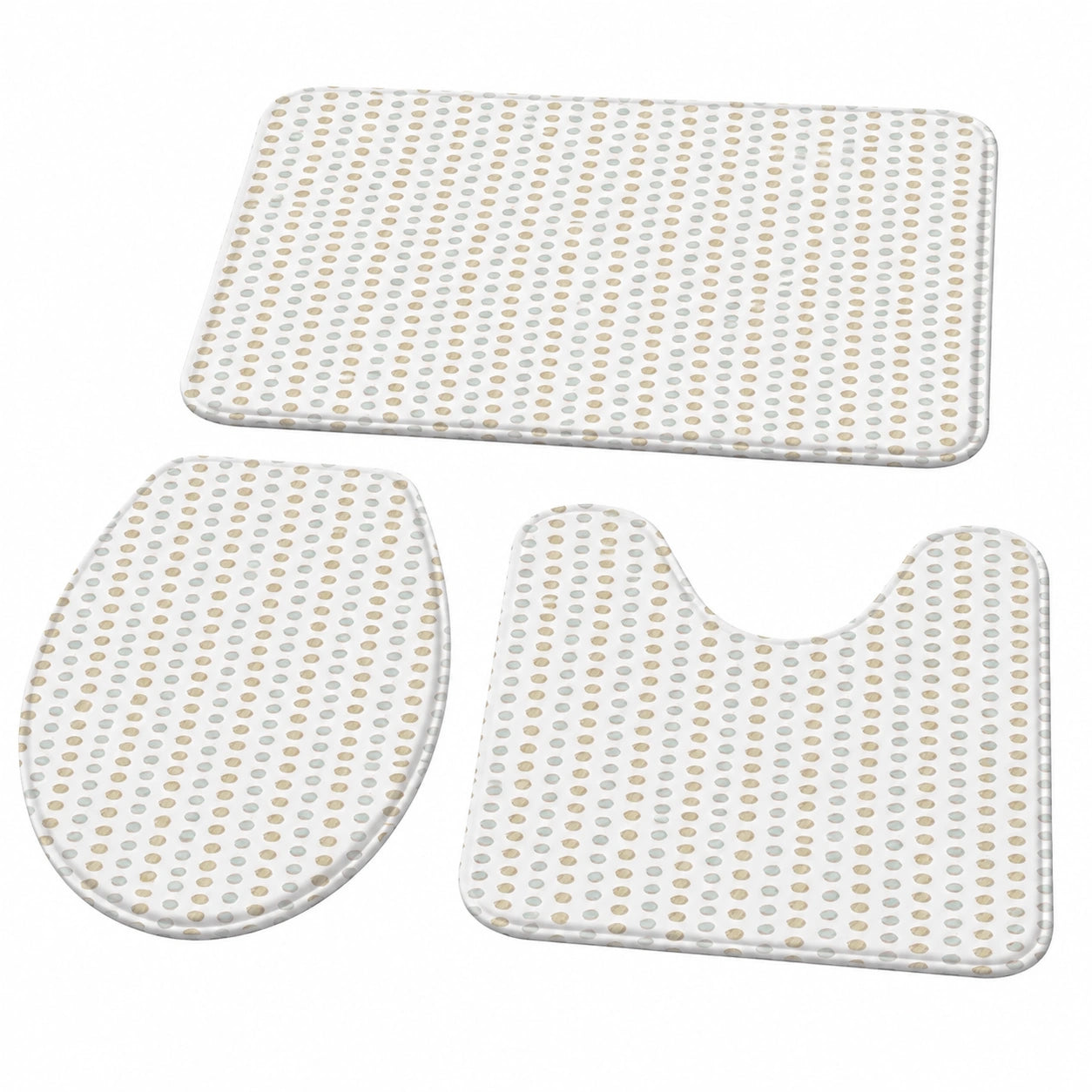 Weihnachtliches Badezimmerteppich-Set, 3-teilig, saugfähig und weich