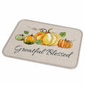 3-teiliges Badezimmerteppich-Set Rutschfest Thanksgiving Design Gelb